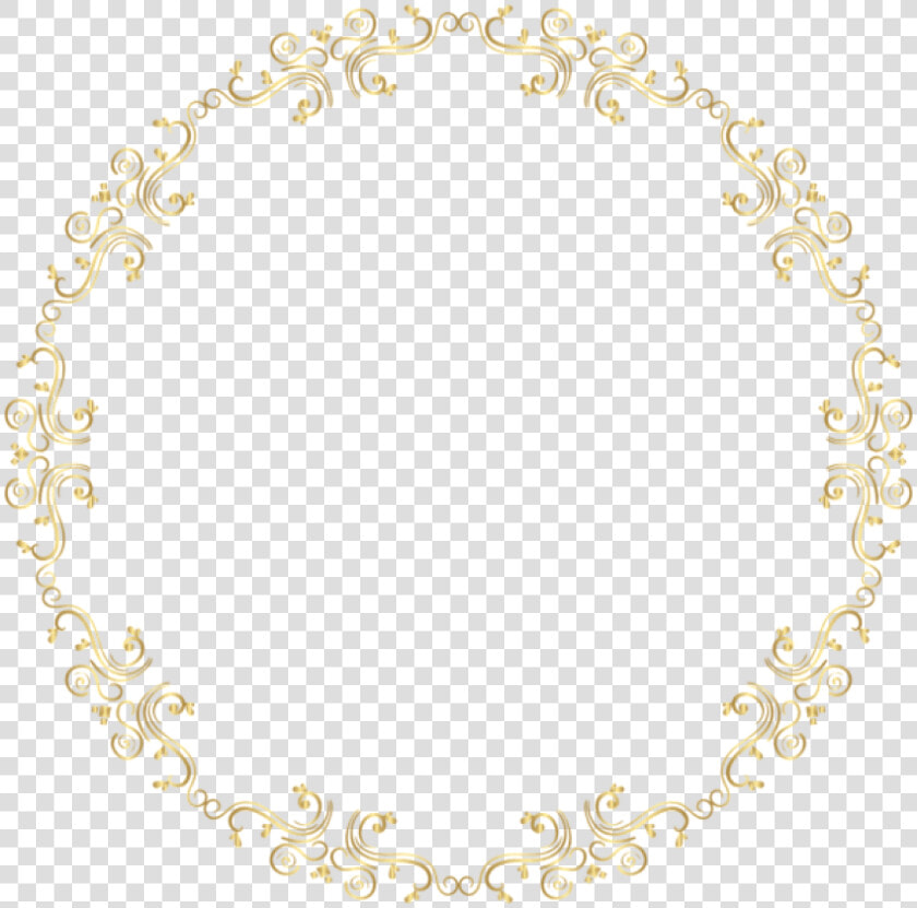 Free Png Round Border Frame Png Images Transparent   Borda Dourada Redonda Png  Png DownloadTransparent PNG