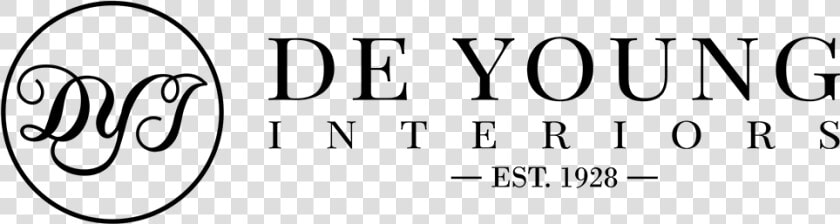 Deyoung Interiors Logo   Black and white  HD Png DownloadTransparent PNG