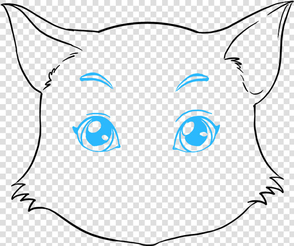 How To Draw Cat Face   Cat Face Picture Drawing  HD Png DownloadTransparent PNG