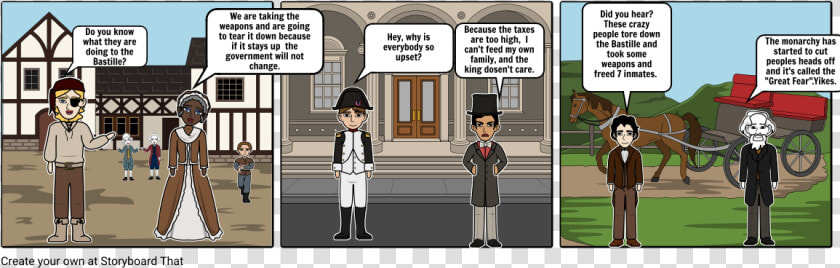 Comic Bastille And Great Fear  HD Png DownloadTransparent PNG
