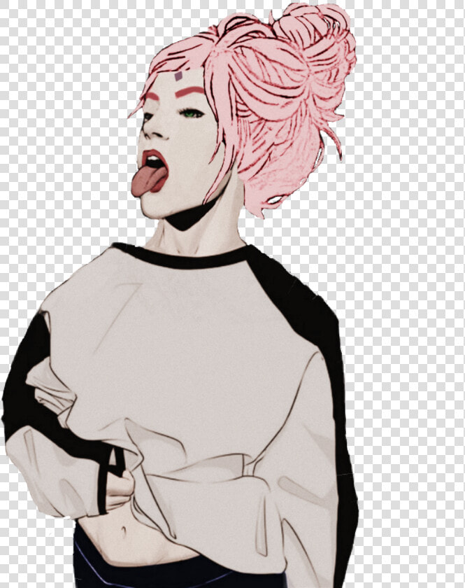 Shery Sakura Haruno   Png Download   Girls Trill Art  Transparent PngTransparent PNG