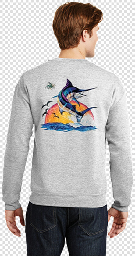 Outer Banks Sunrise Marlin Sweatshirt Deep Sea Fishing   Outer Banks  HD Png DownloadTransparent PNG