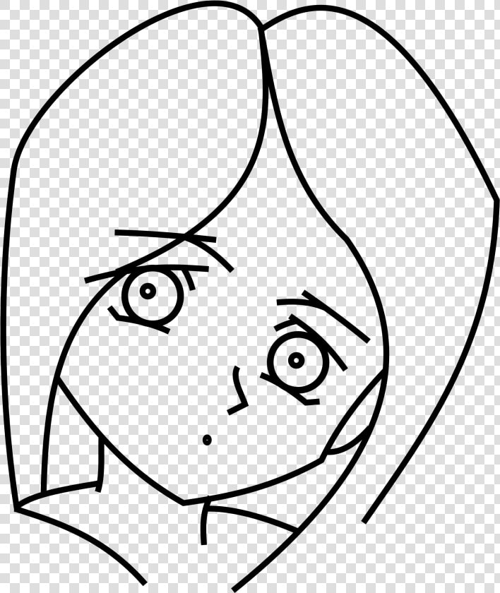 Transparent Sad Anime Eyes Png   Gambar Kartun Wajah Wanita  Png DownloadTransparent PNG