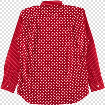 Supreme Cdg Pinstripe Button Up Shirt Ss   Polka Dot  HD Png DownloadTransparent PNG