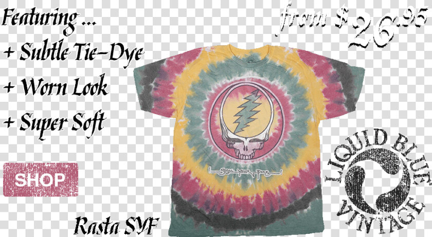 Transparent Tie Dye Png   Grateful Dead Vintage T Shirt Tie Dye  Png DownloadTransparent PNG