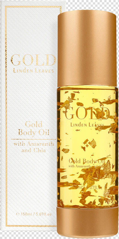 Linden Leaves Gold Body Oil 150ml  HD Png DownloadTransparent PNG