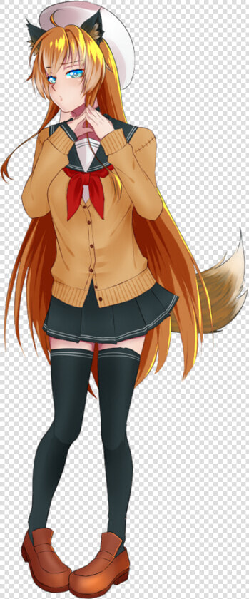 Anime Girl  Anime Fox  School Girl   School Girl Cartoon Png Anime  Transparent PngTransparent PNG