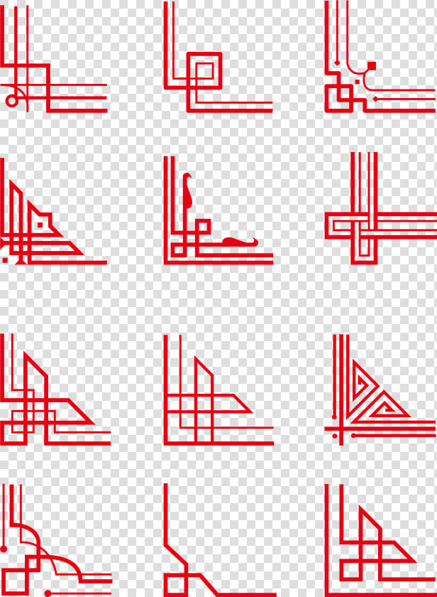 Transparent Border Png   Vector Border Chinese Patterns  Png DownloadTransparent PNG