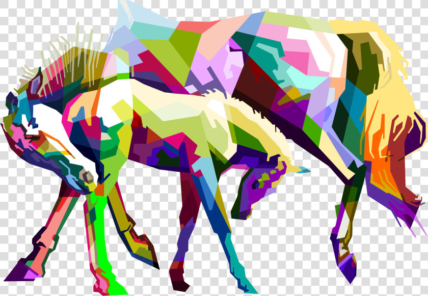 Arabian Horse Drawing Horse Head Mask Pop Art   Geometric Horse Vector Free  HD Png DownloadTransparent PNG