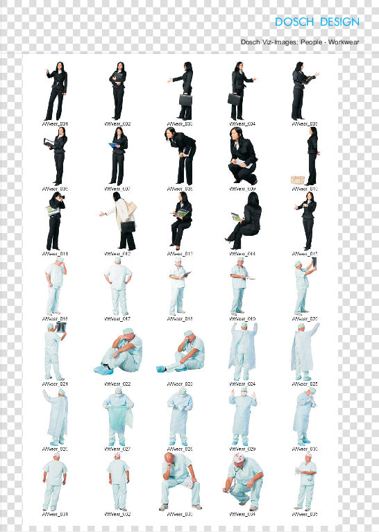 Doschdesign 2d Viz People Workwear  HD Png DownloadTransparent PNG