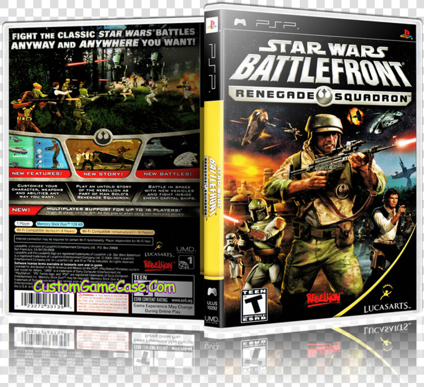 Transparent Star Wars Battlefront Png   Star Wars Battlefront Renegade Squadron Psp Cover  Png DownloadTransparent PNG