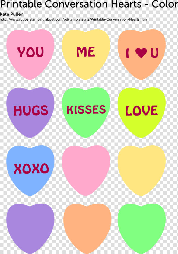 Printable Conversation Heart Templates  HD Png DownloadTransparent PNG