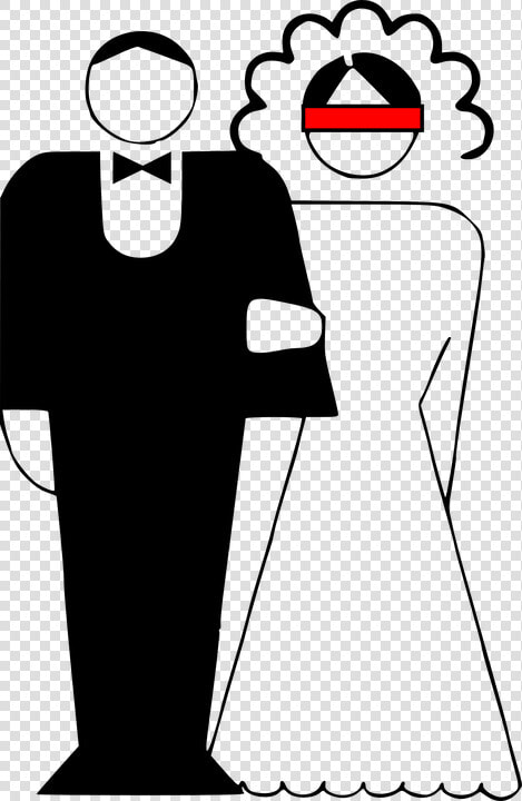 Wedding  Couple  Bride  Groom  Marriage  Blindfold   Marriage Black And White  HD Png DownloadTransparent PNG