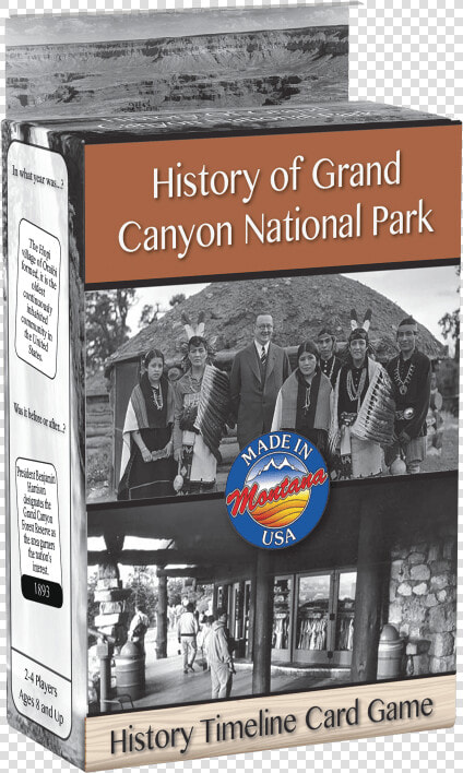 Grand Canyon National Park History Timeline Card Game   Made In Montana  HD Png DownloadTransparent PNG