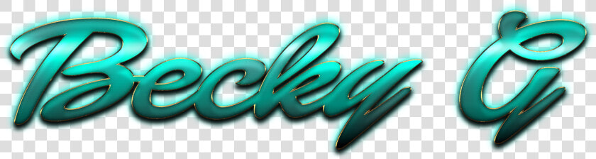 Becky G Decorative Name Png   Graphic Design  Transparent PngTransparent PNG