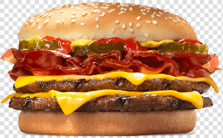 Double Cheese Bacon Burger King  HD Png DownloadTransparent PNG