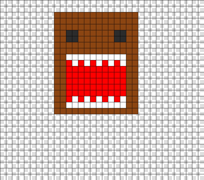 Domo Perler Bead Pattern   Bead Sprite   8 Bit Yin Yang  HD Png DownloadTransparent PNG