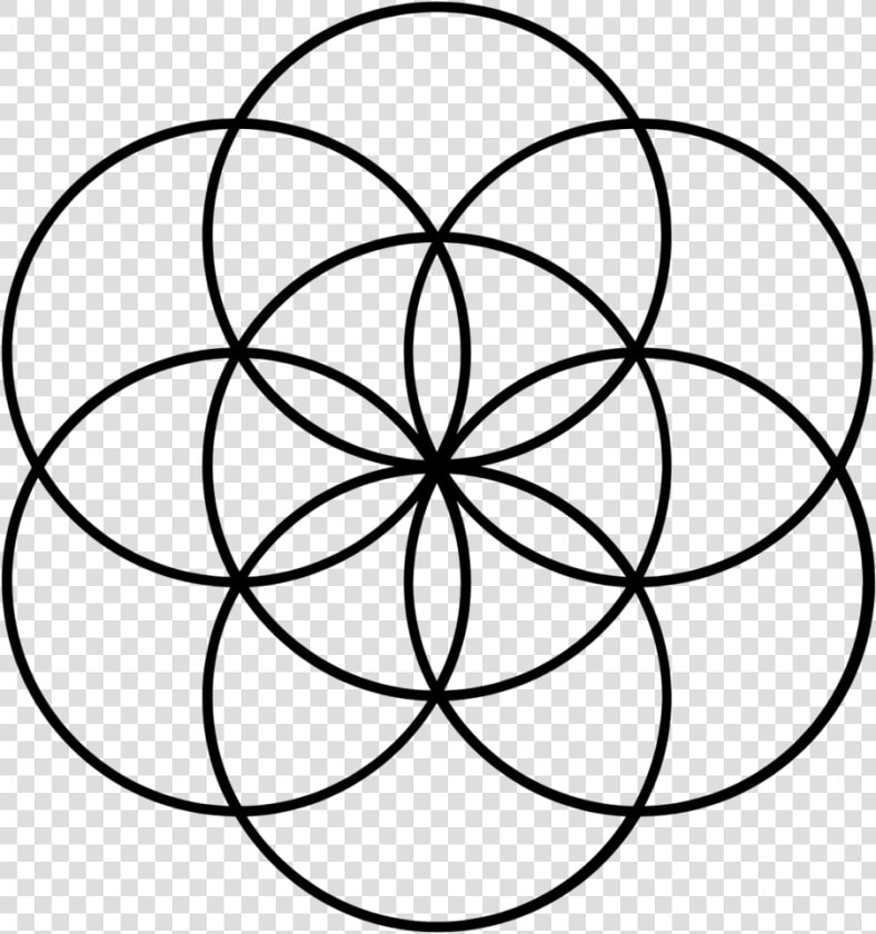 Transparent European Clipart   Seed Of Life 7 Circles  HD Png DownloadTransparent PNG