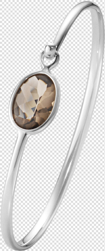 Sterling Silver With Smokey Quartz   Georg Jensen Savannah Armring  HD Png DownloadTransparent PNG