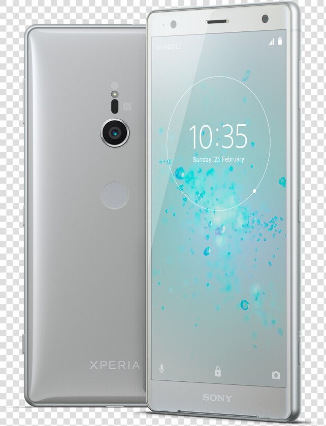 Sony Xperia Xz2 Compact White Silver  HD Png DownloadTransparent PNG