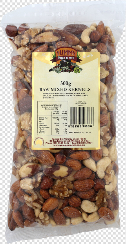 Mixed Nut Kernels Raw 500g   Cranberry Bean  HD Png DownloadTransparent PNG