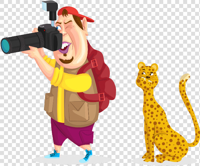Transparent Camera Focus Png   Wildlife Photographer Cartoon  Png DownloadTransparent PNG