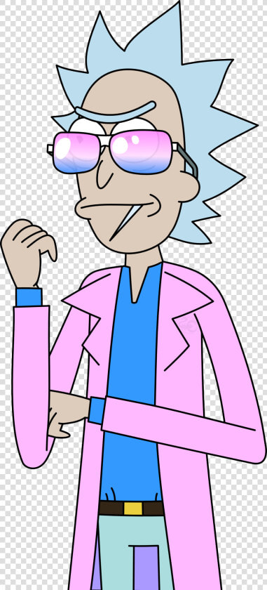 Miami Rick Transparent Vector some Comments Under   Rick Y Morty Sunglasses  HD Png DownloadTransparent PNG