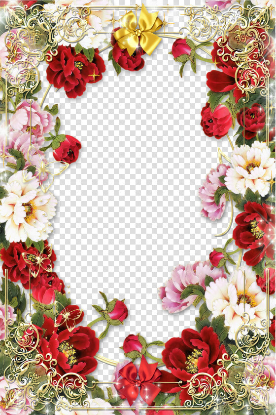 Transparent 1800 Png   Flower Rose Border Design  Png DownloadTransparent PNG