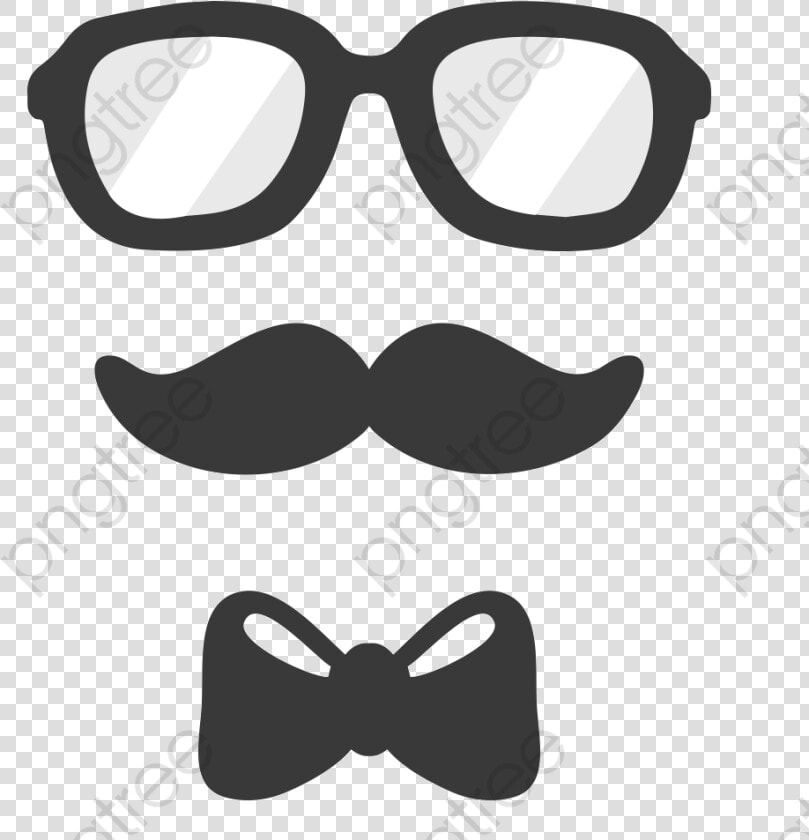 Bow Tie Clipart Gray   Bow Tie Moustache Clipart  HD Png DownloadTransparent PNG