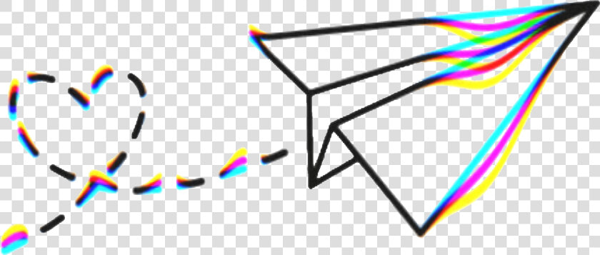  paper  plane  airplane  vhs  3d  heart  love  aesthetic   Transparent Paper Airplane Aesthetic  HD Png DownloadTransparent PNG
