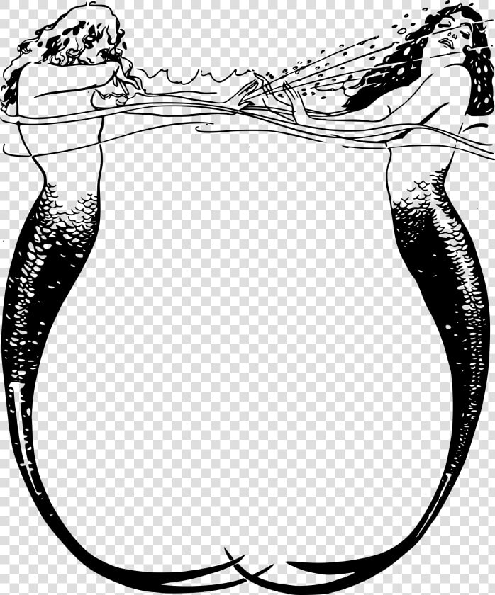 Mermaid Frame Clip Arts   Public Domain Clip Art  HD Png DownloadTransparent PNG
