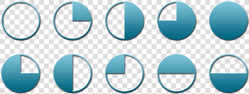Harvey Balls Powerpoint   Harvey Balls Powerpoint Red  HD Png DownloadTransparent PNG