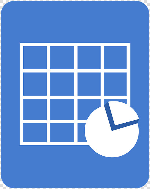 Spreadsheet Icon Blue  HD Png DownloadTransparent PNG