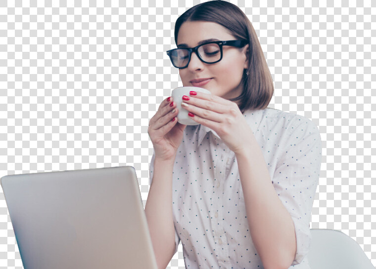 1dsp 2019 02 Bss003   Woman On Computer Png  Transparent PngTransparent PNG