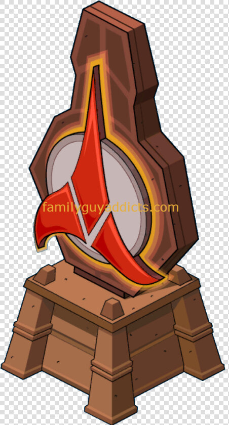 Klingon Symbol Statue   Cartoon  HD Png DownloadTransparent PNG