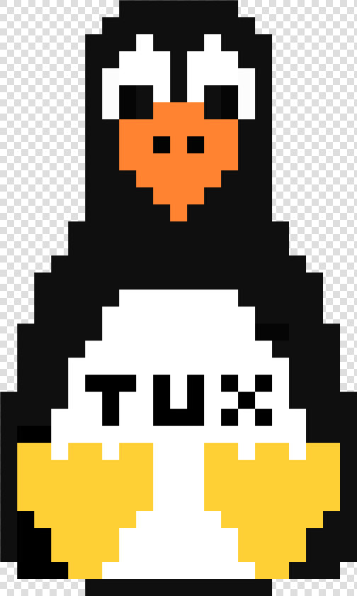 Tux Pixel Art   Png Download   8 Bit Luigi Pixel Art  Transparent PngTransparent PNG