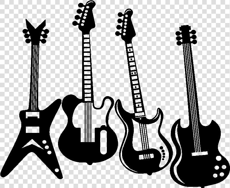 Sticker Guitares Electrique Rock N Roll Ambiance Sticker   Instruments Rock N Roll  HD Png DownloadTransparent PNG