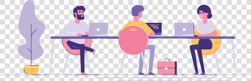 Coworking Space Illustration Stock  HD Png DownloadTransparent PNG