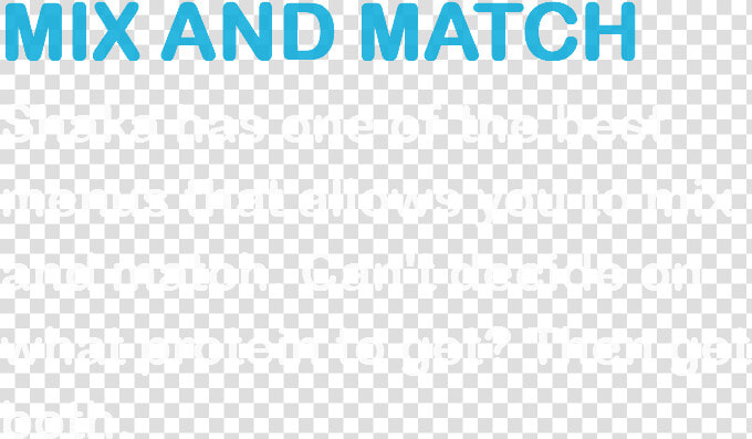 Mix And Match Shaka Has One Of The Best Menus That   Phonezoo  HD Png DownloadTransparent PNG