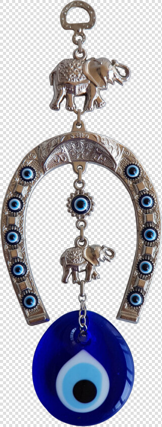 Bead Global Turkish Blue Evil Eye Horse Shoe With Elephant   Locket  HD Png DownloadTransparent PNG