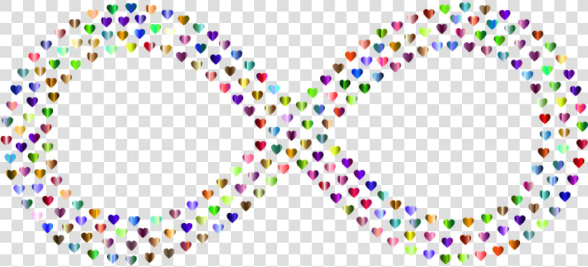 Infinity  Infinite  Repeating  Loop  Forever  Symbol   Colorful Heart With Infinity Symbol  HD Png DownloadTransparent PNG