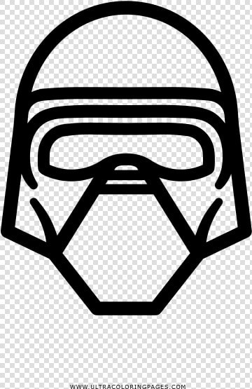 Kylo Ren Coloring Page   Kylo Ren Desenho  HD Png DownloadTransparent PNG