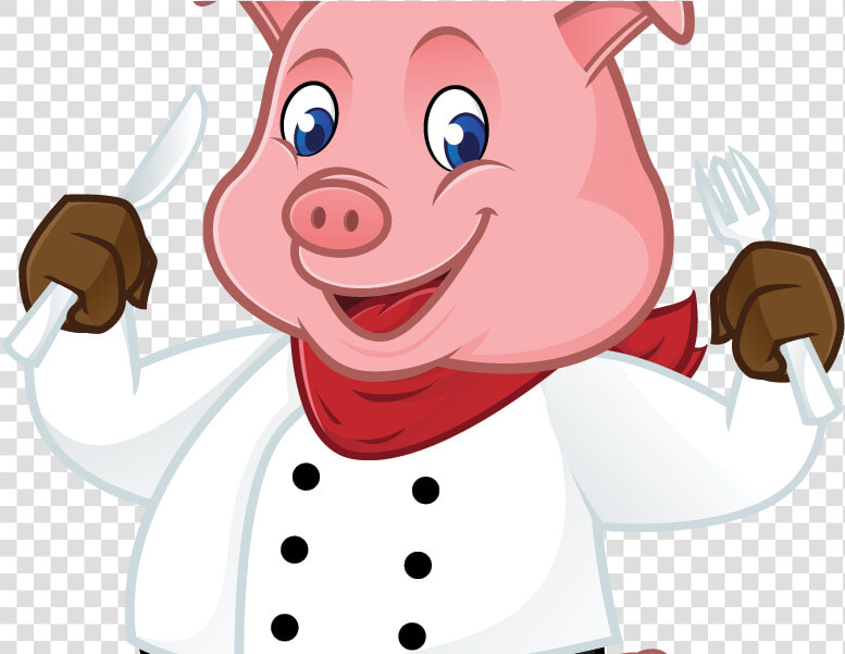 Chef Pig Clipart Png   Png Download   Pig Chef Cartoon  Transparent PngTransparent PNG
