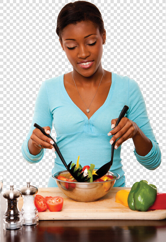 Young Black Lady Cooking   Png Download   Black Lady Cooking  Transparent PngTransparent PNG