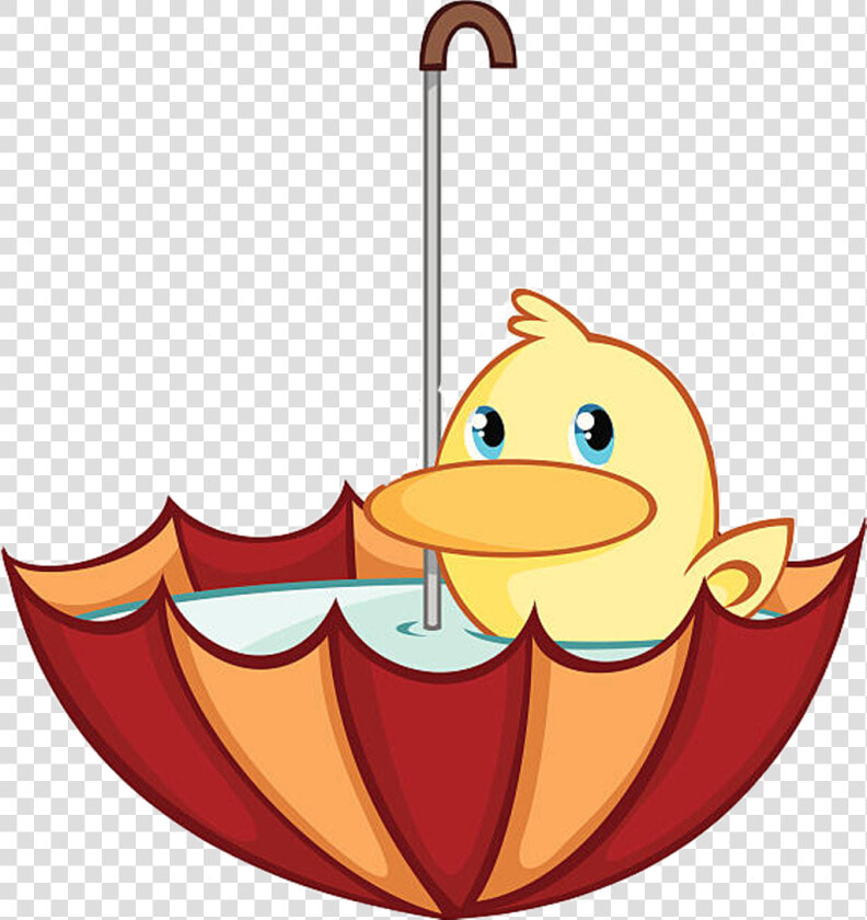 Rain Sticker Duck Umbrella Dbanta2018 Freetoedit   Duck With An Umbrella Clipart  HD Png DownloadTransparent PNG