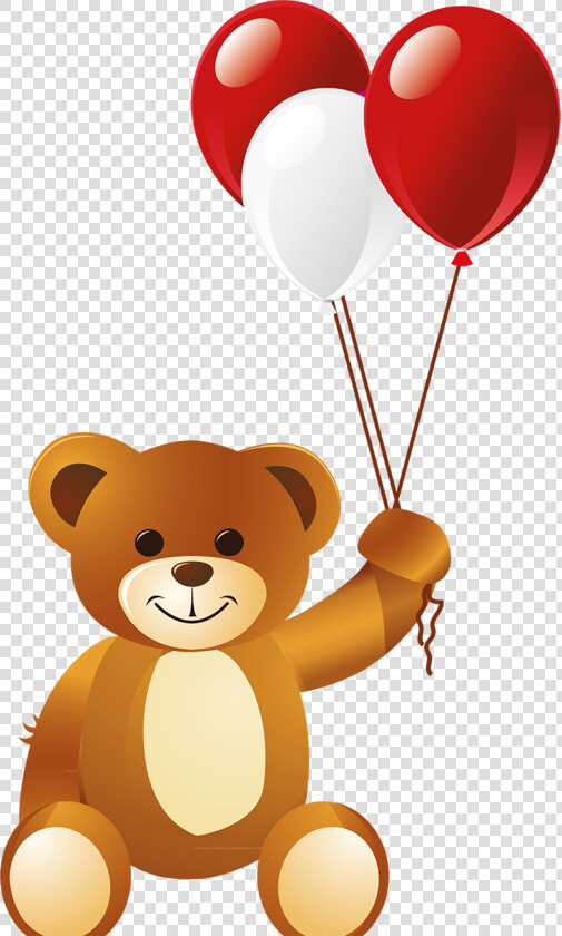 Valentine Cartoon  Valentines Teddy Bear  Baby Bears    Teddy Bear Balloon Clipart Png  Transparent PngTransparent PNG