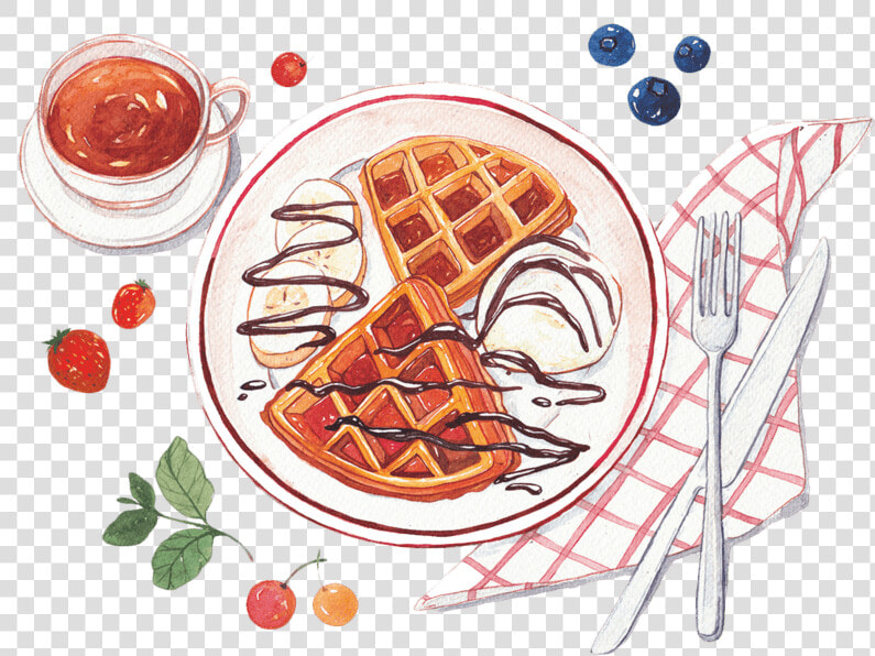 免抠夏日冷饮素材   Waffle  HD Png DownloadTransparent PNG
