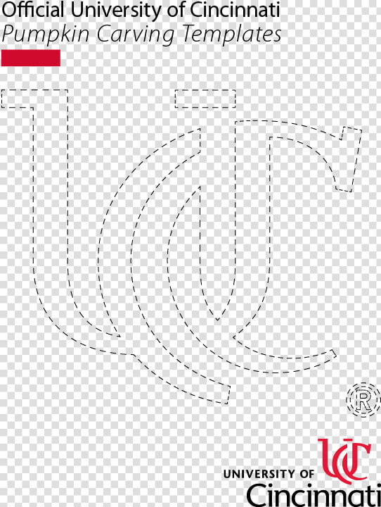 Transparent Pumpkin Outline Clipart   University Of Cincinnati Pumpkin Stencils  HD Png DownloadTransparent PNG