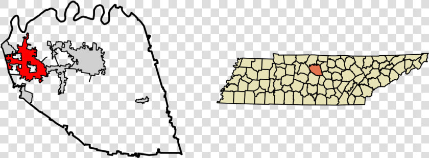Tennessee County Map Mount Juliet  HD Png DownloadTransparent PNG