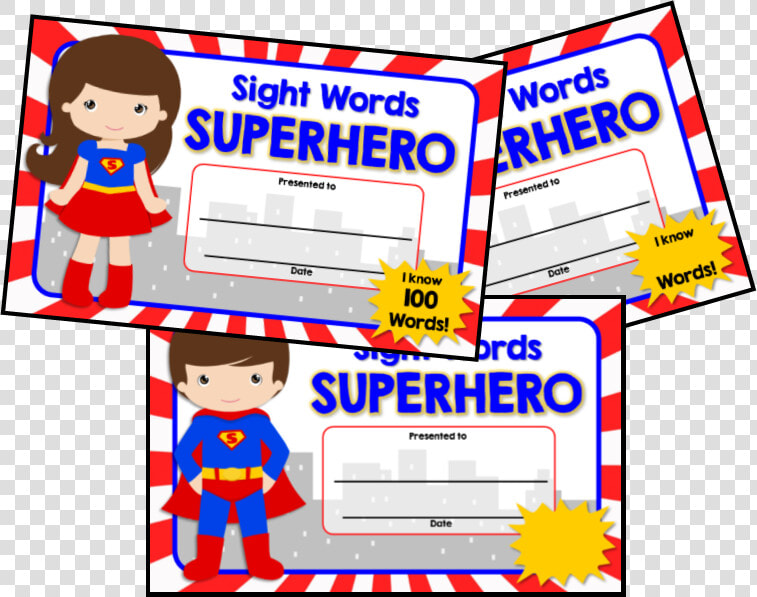 Transparent Sight Words Clipart   Sight Word Award Certificate  HD Png DownloadTransparent PNG